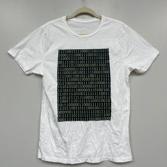 T-SHIRT BINACRY CODE MEN'S TEEPUBLIC Premium  (S) - Picture 1 of 7
